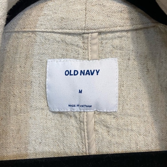 ⚪️ 🌿 Old navy linen blend beige blazer - Picture 5 of 6